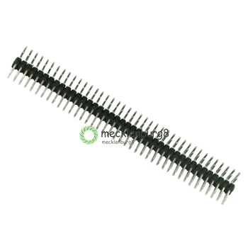 10PCS 2.54 mm 2 x 40-Pin Male Dubultā Rindā Labajā Leņķī Pin Header Lentes