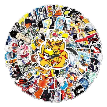 115PCS Anime Naruto Uzlīmes Ūdensizturīgs Skeitborda Bagāžas Klēpjdatoru Motociklu Ģitāra Velosipēdu Classic Karikatūra DIY Deco Rotaļlietas Uzlīmi