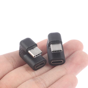 180 Grādu taisnā Leņķī USB 3.1 C Tipa Sieviešu un Vīriešu USB-C Pārveidotāja Adapteris