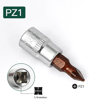 1GB 35 mm PZ1 PZ2 PZ3 Pozi S2 Skrūvgriežu daļas Elektrisko Skrūvgriezi, Urbi Rokas Instrumenti 1/4