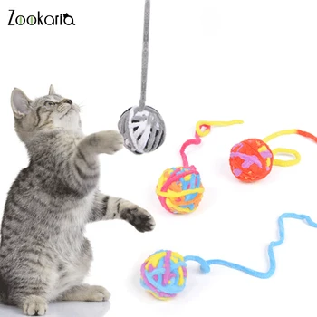 1gb Augstas kvalitātes Vilnas Dzija Pet Cat Lodīšu Rotaļlietas Kaķēniem Nulles Bumbu Rotaļlietas Risināšanas Garlaicība Pet Cat Interaktīvās Rotaļlietas