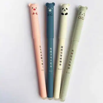 1gb Karikatūra Dzīvniekiem Izdzēšami Pildspalva 0.35 mm Piepildīt Stieņi Gudrs Panda Kaķis Pildspalvas Kawaii Lodīšu pildspalvu Skolai, Rakstot Mazgājams Rokturis