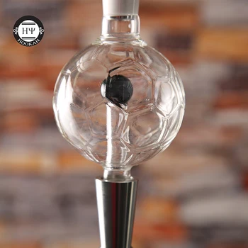 1pc dia 18.8 mm augstas kvalitātes jauna dizaina stikla futbola melase ķērējs stikla pīpe ūdenspīpe metāla chicha piederumi narguile