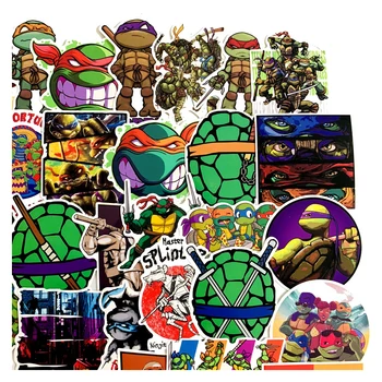 20/30/50GAB Karikatūra Anime Teenage Mutant Ninja Turtles Uzlīmes Deco Motocikla Ķivere Tālrunis Grafiti Uzlīmes, Mazulis, Rotaļu Dāvanu