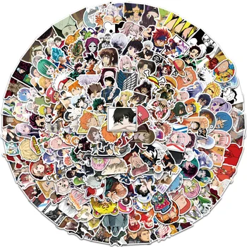 200PCS Karikatūra Anime Kolekcija Decal Grafiti Koferu Uzlīmes Piezīmju Datoru Naruto un One Piece Genshin Ietekmes DECO Uzlīme