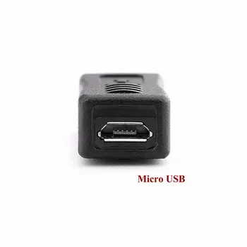 2gab Black Micro USB Sievietes Mini USB Vīriešu Adapteri Lādētāja Pārveidotājs Adaptera Piliens Kuģniecība