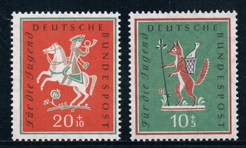 2gab/noteikt Jaunus Vācija Pasta Zīmoga 1958 Jauniešu labklājības tautas dziesmu Zīmogi MNH