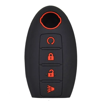 2X 4 Pogas, Silikona Atslēgu Fob Vāciņu Tālvadības Gadījumā Nissan Altima Maxima Murano Kick