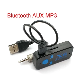 3,5 MM Ligzda AUX Audio MP3 Mūzikas Bluetooth Uztvērējs Automašīnas Komplektu Bezvadu Brīvroku Skaļrunis Austiņu Adapteri brīvroku Zvanīšana