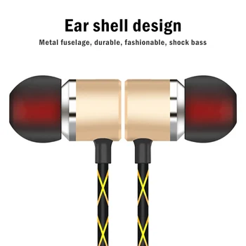 3,5 mm Vadu Earbuds In Ear Austiņas Ar Mic Kontrolieris Spēļu Sporta Austiņas Xiaomi Samsung Klausules Fone De Ouvido