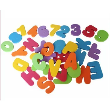 36pcs/Set Burtciparu Vēstuli Puzzle Bērnu Vannas Rotaļlietas, Mīkstās EVA Bērniem, Bērnu Ūdens Rotaļlietas Vannas Sākumā Izglītības Iesūkšanas Līdz