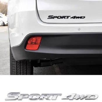 3D Metāla Chrome Auto Logo Uzlīmes, SPORTA Emblēmas Nozīmīti Durvju Decal Auto Piederumi Toyota Highlander BMW HONDA Automašīnas Stils
