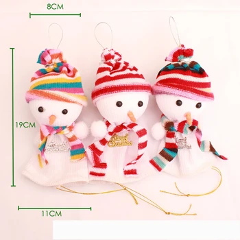 3PCS Ziemassvētku Dekorēšana Sniegavīrs Apple Box Dāvanu Maisiņi 2016 Jauno Gadu Cute Sniegavīrs Priecīgus Ziemassvētkus Apple Dāvanu Bērnu Rotaļu KC1269