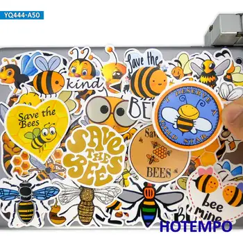 50gab Gudrs medus Bišu Karikatūra Saglabātu Bites Scrapbooking Tālrunis Klēpjdatoru, Auto Uzlīmes, Iepakojums Bērniem, Rotaļlietas, Piezīmju grāmatiņas, Kancelejas preces, Uzlīmes