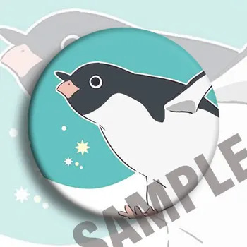 58 mm Nozīmītes Pingvīns šosejas anime nozīmītes ļoti gudrs penguim akrila broša