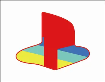 5gab/daudz PS5 Logo Ādas Uzlīmes ir Spīdīga Vinila Decal par PS5 Diska Digitālo Versiju Konsoles Logo Paliktnis Uzlīme
