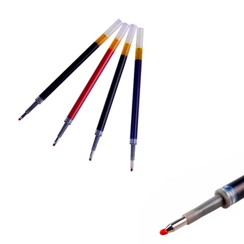 6 Gab./komplekts G-5 Nospiediet Gēla Pildspalvu atkārtotas Uzpildes flakoni 0.38/0.5 mm Blue/Black/Dark/Zilu Un Sarkanu Tinti Studentu Kancelejas preces, Rakstot Push Tipa Gēla Pildspalvas