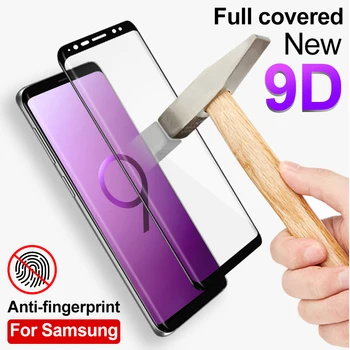 9D Rūdīts Stikls Filmu Par Samsung Galaxy S8 S9 Plus 8. pielikums 9. pielikums Pilnībā Izliektu Screen Protector For Samsung Galaxy S6 S7 Malas