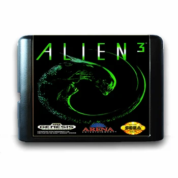 Alien 3 uz 16 bit Sega MD Spēles Karti par Mega Drive Genesis MUMS PAL Versija Video Spēļu Konsole