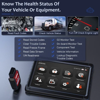 ANCEL X6 HD 24V Smago Kravas automašīnu Diagnostikas Rīks, Bluetooth, Visām Sistēmas OBD2 Kodu Lasītājs DPF Naftas EPB Reset OBD 2 Dīzelis Automašīnas Skeneris