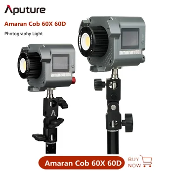 Aputure Amaran COB 60X COB 60D Fotogrāfija Gaismas Profesionāla LED Video Gaisma Rokas Iekštelpu Āra Fotografēšanas Live Gaismas