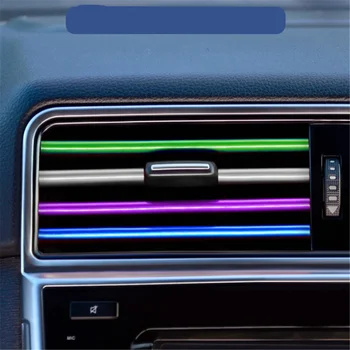 Auto stils gaisa izplūdes lentes par Hyundai Solaris i20 ix25 i30 ix35 i40 SantaFe HB20 HB20S Tucson Sonata Elantra MISTRA