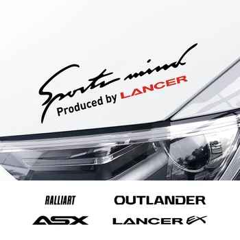 Auto Uzacu Uzlīmes Par Mitsubishi Lancer 10 X 3 9 EX Outlander ASX Ralliart Konkurences Auto Lukturu DecalsAccessories