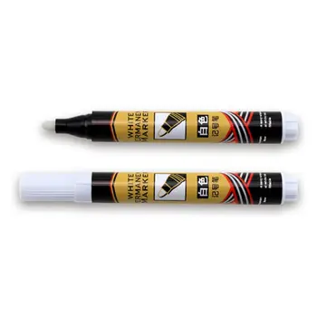 Balts Marķieris Pildspalvas Krāsas Eļļas, Auto Riepas Marķieri Pildspalvu, Ūdensizturīgu Krāsu Grafiti Pildspalvu