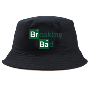 Breaking Bad Logo Uzdrukāts Anime Unisex Cepure Panama Klp Āra Zveja Zvejnieks Cepure Ikdienas Beach Saules Cepure