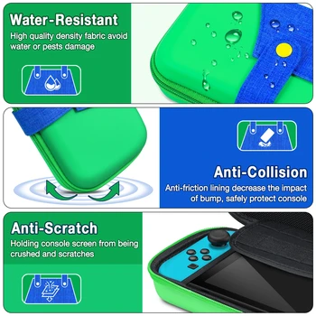 Ceļojumu Pārnēsāšanas Soma Nintendo Slēdža Konsoles Ūdensizturīgs Uzglabāšanas Soma Aizsardzības Gadījumā NS Slēdzis Lite Spēļu Piederumi