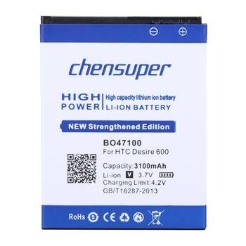 Chensuper 2900mAh BM60100 Par HTC Desire 400 500 600 Dual SIM 609d 5088 5060 C525c C525E T528 T606W T608T T528d BO47100 Akumulators
