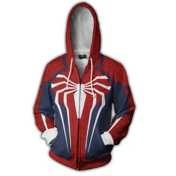 Cosplay Spider Peter Parker, Hoodies Vīrietis un Sieviete, Apģērbu Rudens Mētelis Cosplay Kostīmu Žaketes Spider-Dzejolis Tālu No Homecoming