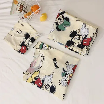 Disney Mickey Mouse Sieviešu Krekls, Bikses, Pidžamas Komplekti Sleepwear Mājas Apstākļos, Dumjš Naktskrekls Uzvalks Ziemā, Rudenī Cute Dāma Sleepshirts