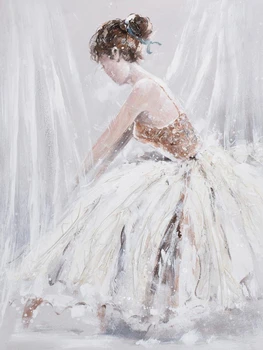 DIY 5D Dimanta Glezniecība Balets Sievietes Portrets Pilnu Apli/Pilna Kvadrāta Rhinestone Izšuvumi Mākslinieks Mājas Apdare, Roku darbs Dāvana
