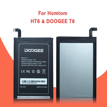 DOOGEE T6 Pro Akumulatora 6250mAh Oriģināls Jaunas Rezerves Ierīču Akumulatorus DOOGEE T6 Smart Tālrunis+Izsekošanas + Instrumenti