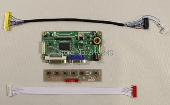 DVI+VGA LCD kontrolieris valdes darbu 12.1 collu HSD121PHW1 1366*768 lcd panelis