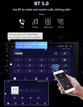 Eunavi 8Core 2 Din Android 10 Automašīnas Radio 