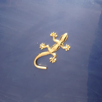 Gecko Smieklīgi 3D Auto Uzlīme Hromētas Žetona Emblēma, Uzlīmes, Auto Dekorēšana Auto Uzlīmes Auto-Stils Piederumu Laimīgs Ķirzaka
