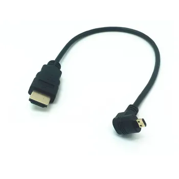 HDMI-saderīgam Mikro HDMI Kabeli, 3D 1080P 1.4 V Zelta Pārklājumu d HDMI uz HDMI Planšetdatoru, HDTV PS3 XBOX Kamera GoPro 30cm