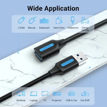 Intervences USB Pagarinājuma Kabelis USB 3.0 Kabelis Smart Printeri PS4 SSD USB3.0 2.0, lai Paplašinātājs Datu Vads Mini USB Pagarinājuma Kabelis,