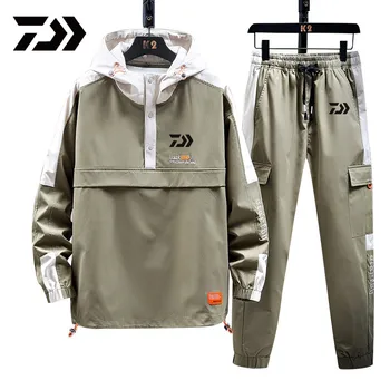 Ir 2021. Zvejas Tērps Vīriešiem Raibs Rāvējslēdzēju Zvejas Drēbes Pavasara Rudens Bikses Zvejas Pelēkā Vārna Sporta Zvejas Apģērbs Āra