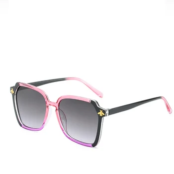 Jauno Modes Kvadrātveida, Taisnstūra Iittle Bišu Modes Saulesbrilles Sieviešu Saulesbrilles Iarge Rāmja Saulesbrilles, Brilles UV400