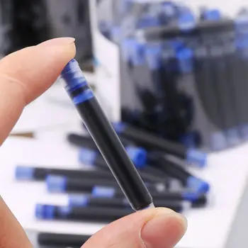 Jauns 100gab Jinhao Universālā Melnā Zilā Tintes Pildspalva Tinte Sac Kasetnes 2.6 mm Uzpildes Skolas, Biroja Kancelejas preces