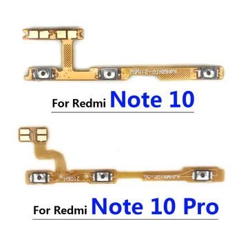 Jauns Redmi 10. Piezīme / Note 10 Pro 5G Barošanas Slēdzi Uz Off Skaļuma Pogu Flex Kabelis Xiaomi Redmi 9. Piezīmi, Daļas, Remonts