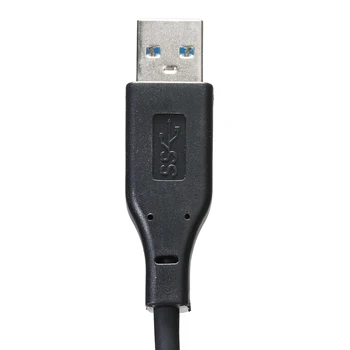 Jaunu 50cm USB 3.0 Kabeli, Plastmasas Melna Mini USB Vīriešu Mikro B Datu Kabeļi, Vadu, Svina Ārējais Cietais Disks Disks