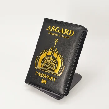 Jaunu Asgard Pases Vāciņu Pu Ādas Ceļojumu Maciņš Melns Attiecas uz Pasu Kartes Īpašnieka Pase, Ja Sievietes Porta Pasaporte