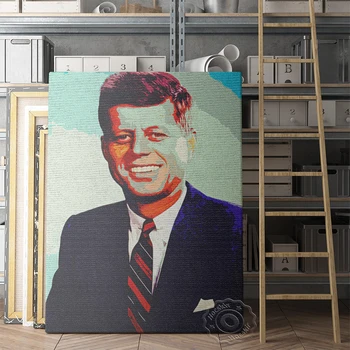 John F. Kennedy Plakātu, Amerika Kungs Mākslas Izdrukas, Jack Kennedy Portretu Sienas Gleznojums, Jfk Vēsture Slavenību Sienas Attēlu