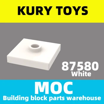 Kury Rotaļlietas DIY KM Par 87580 100gab Celtniecības bloku daļas Plate, Mainīts 2 x 2 ar Gropi un 1 Stud Centra (Jumper)