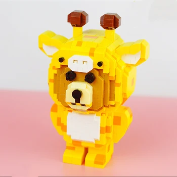 LOZ 9231 Dzīvnieku Pasaules Žirafe Lāču, Briežu Pet Monster 3D Modelis DIY Mini Dimanta Bloki, Ķieģeļi Celtniecības Rotaļlieta Bērniem, kas nav Kaste