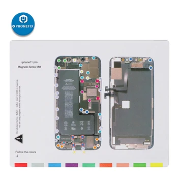 Magnētiskā Skrūve Mat sīkas Detaļas, Organizators Skrūves Darba Atmiņas Pad iPhone 11 Pro Max-X 6 7 8 8P Remonta Projektu, Mat Turētājs
